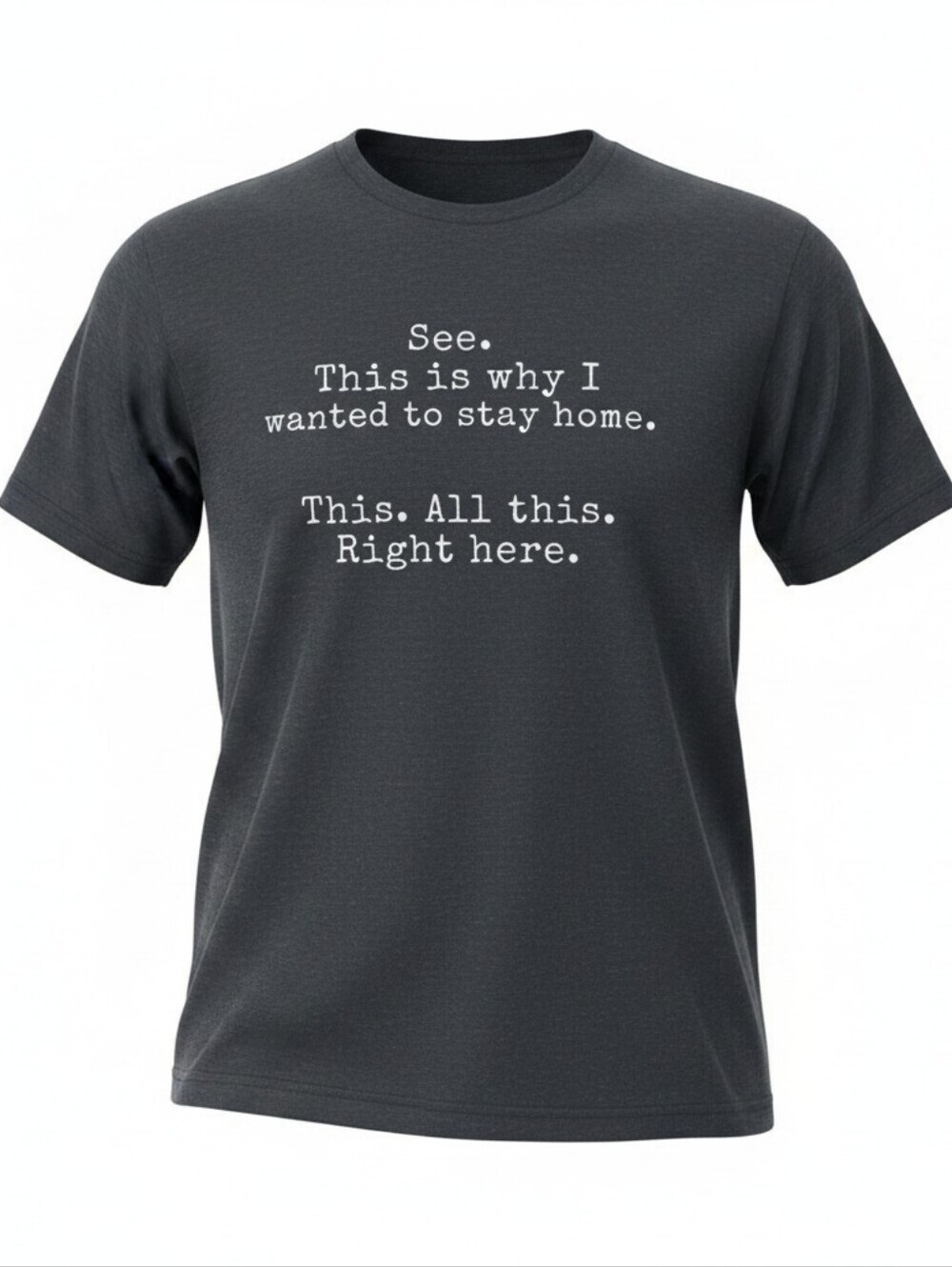 Graphic Men's Tee - Black 'See This', Size Medium, New Without Tags